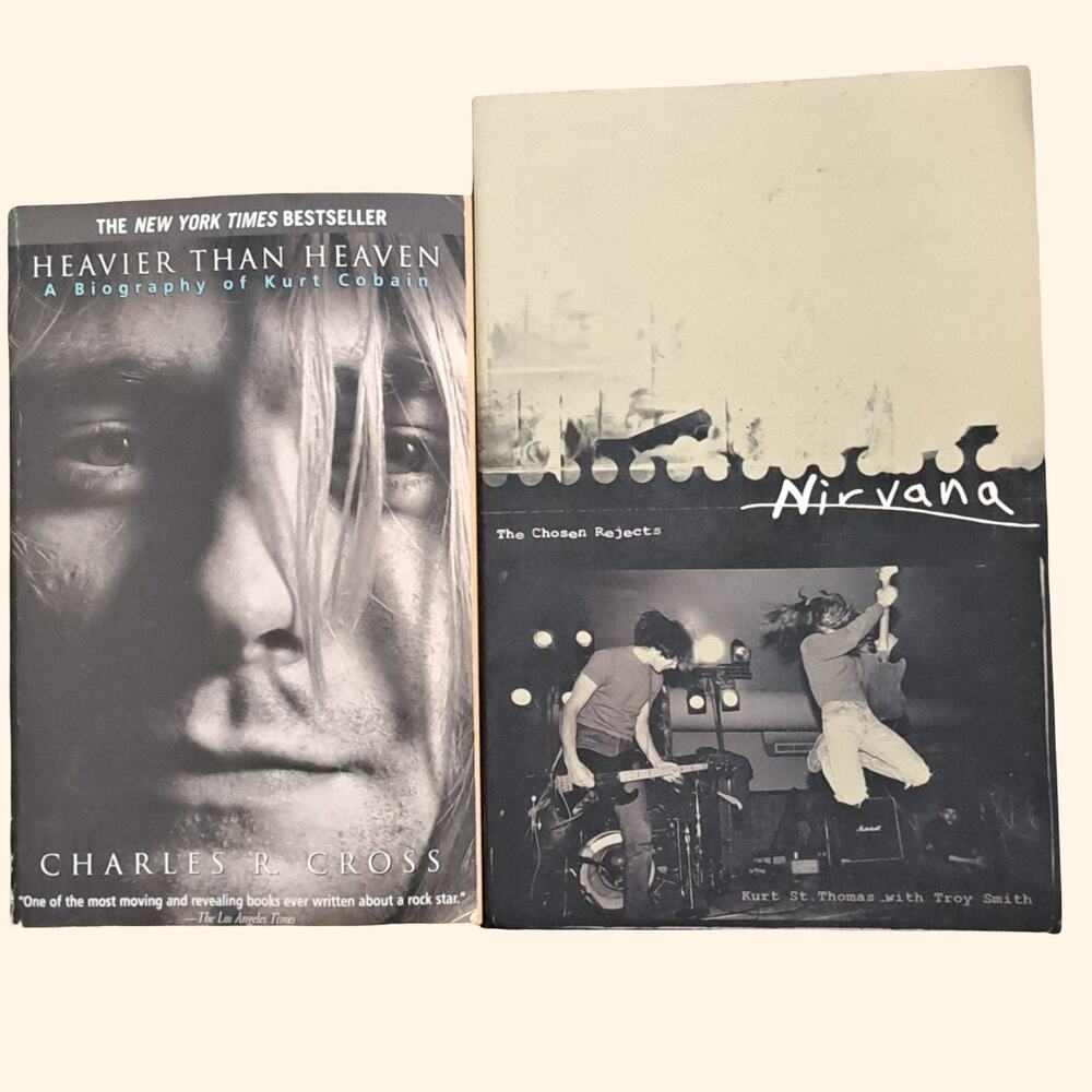 Kurt Cobain Nirvana 2 Book Bundle Heavier Than Heaven Chosen Rejects Paperback
